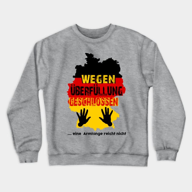 Germany arm length Crewneck Sweatshirt by Illustratorator